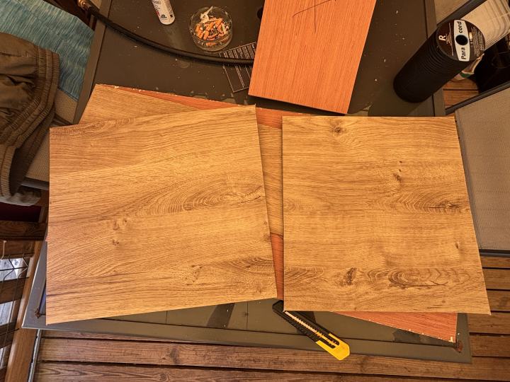 Recouvrement des plaques / couture / rangement